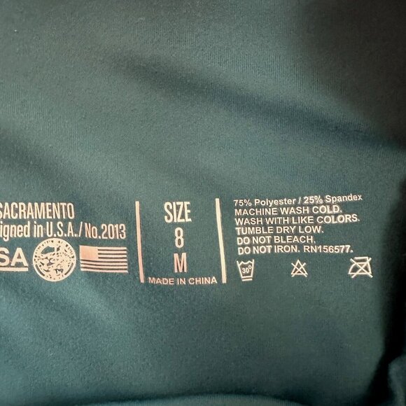 IAB MFG Leggings I am Becoming Activewear Teal Blue - Picture 8 of 16